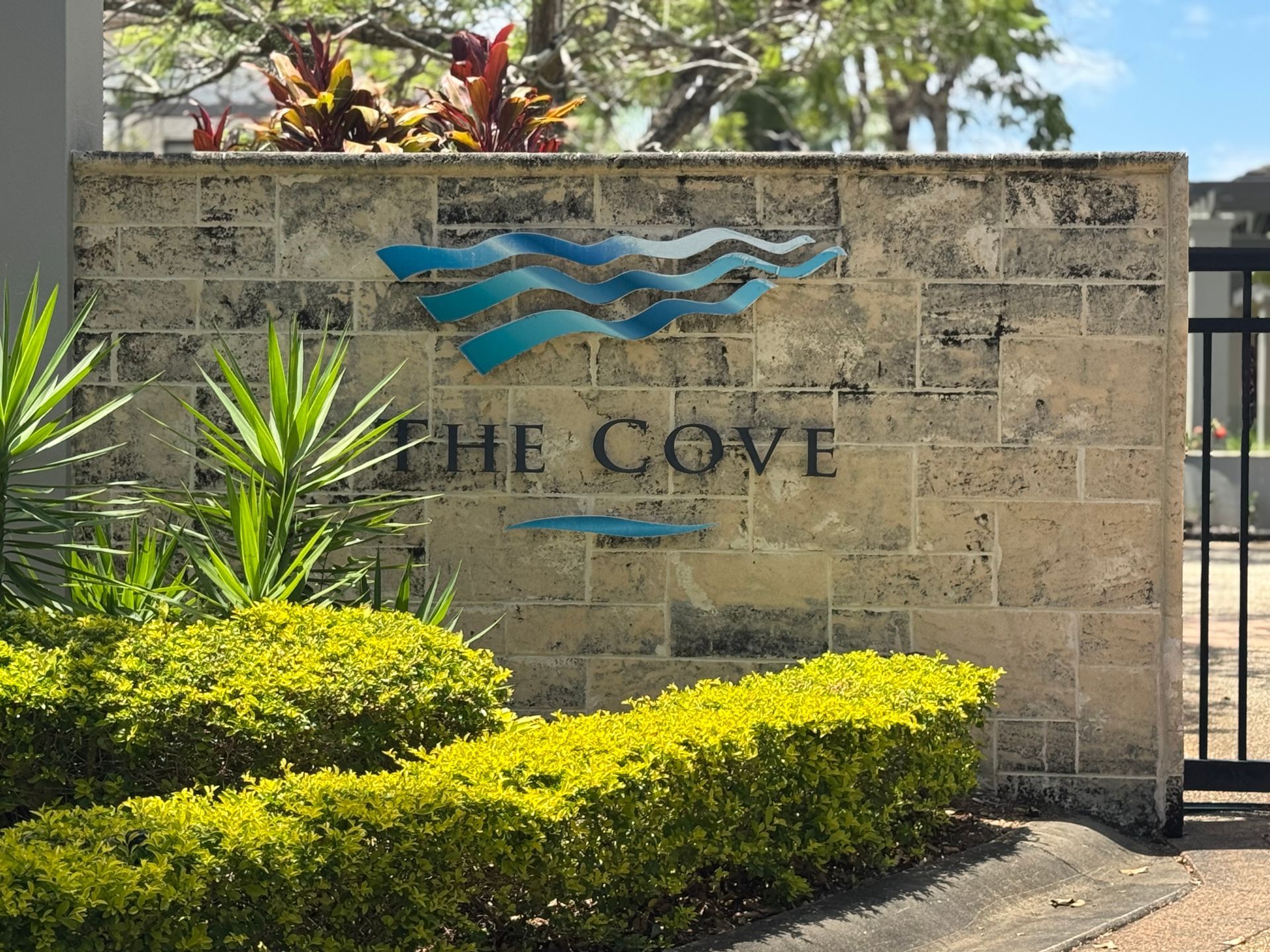 Stone Steps Leading to a Beige Gate — Blast It Pressure Cleaning - Gold Coast In Gold Coast, QLD