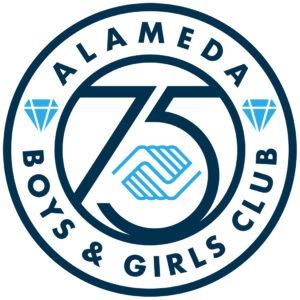 A logo for alameda boys and girls club