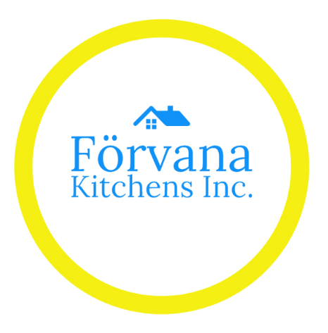 The forvana kitchens inc. logo is in a yellow circle on a white background.