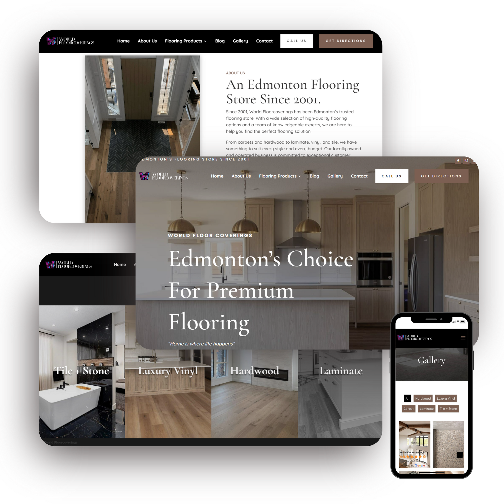 A website for edmonton 's choice for premium flooring