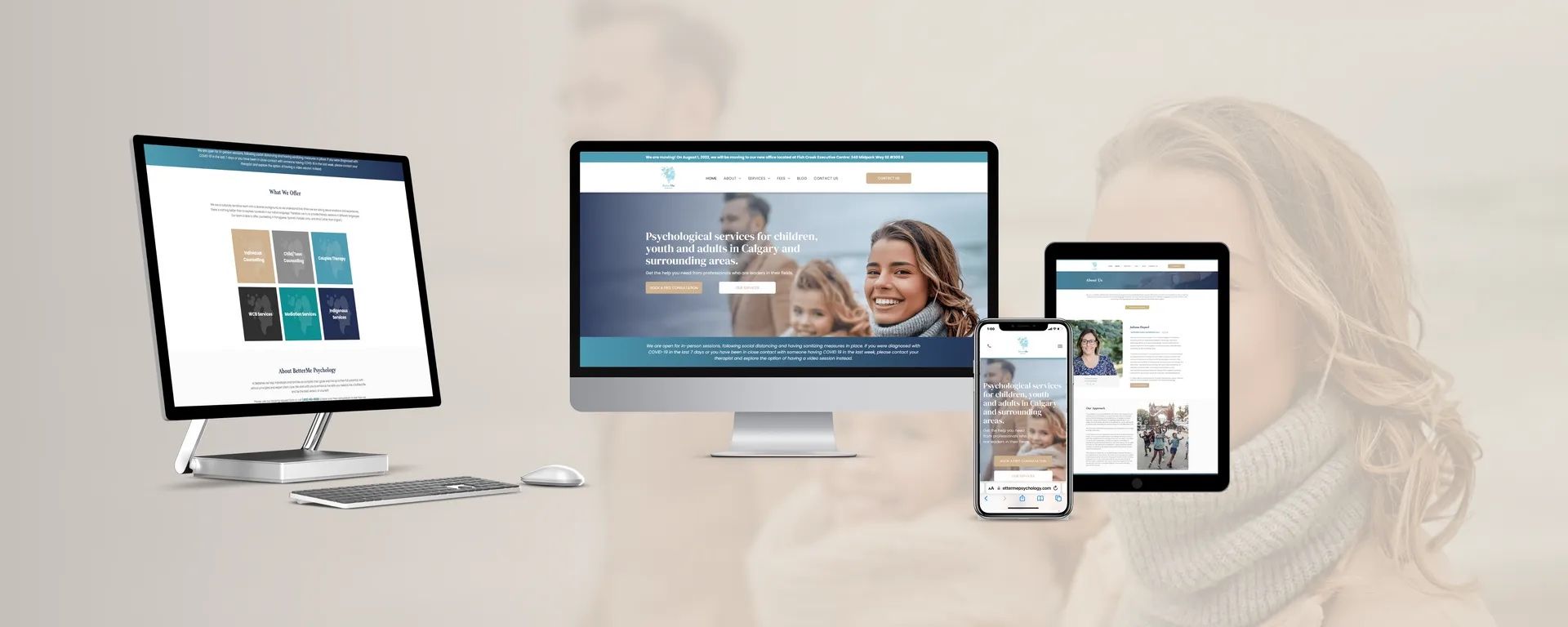 showcase of BetterMe Psychology website