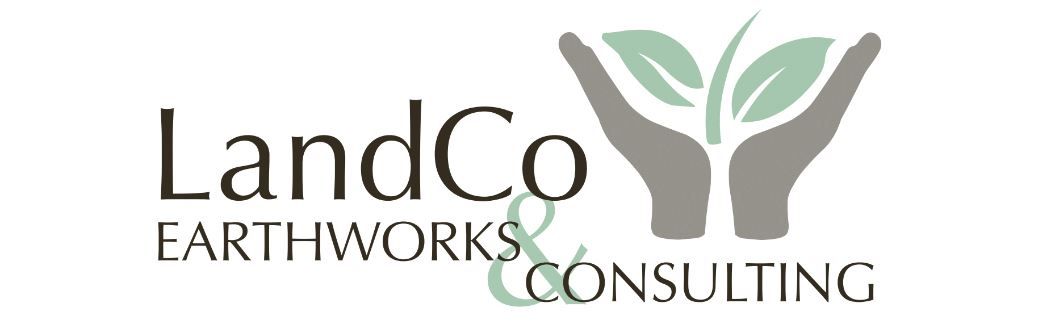 A logo for landco earthworks and consulting