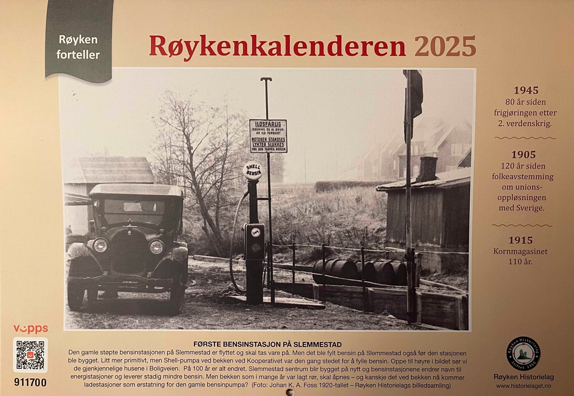 Røykenkalenderen for 2025 er i salg nå