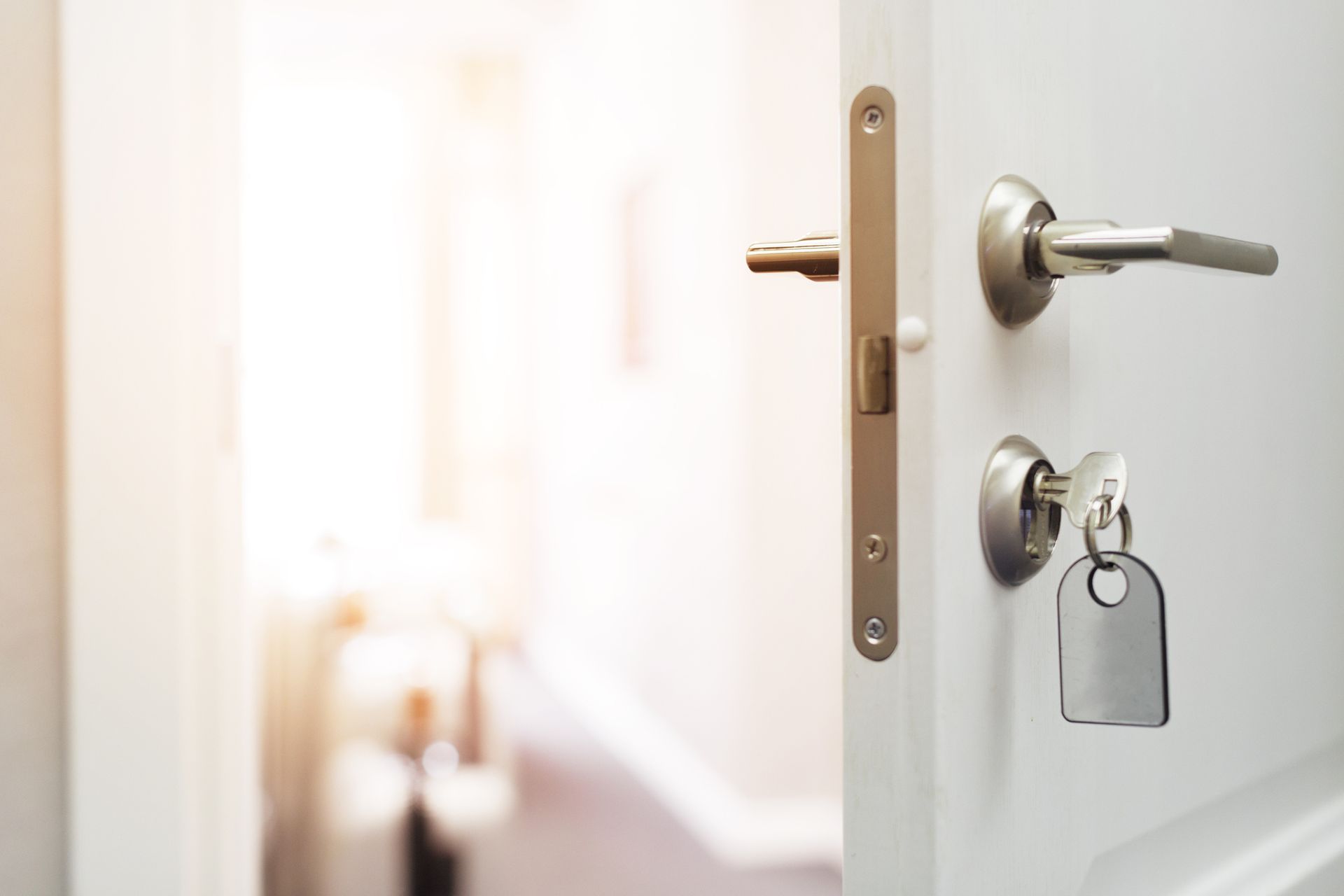 Door with keys
