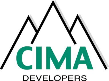 Logo for CIMA Developers featuring a teal 