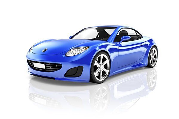 Blue Sports Car — Converse, TX — Quality Master Auto Glass