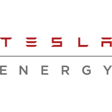 A tesla energy logo on a white background.