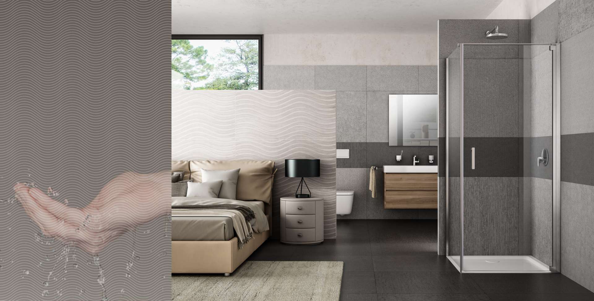 PROVEX shower in bedroom