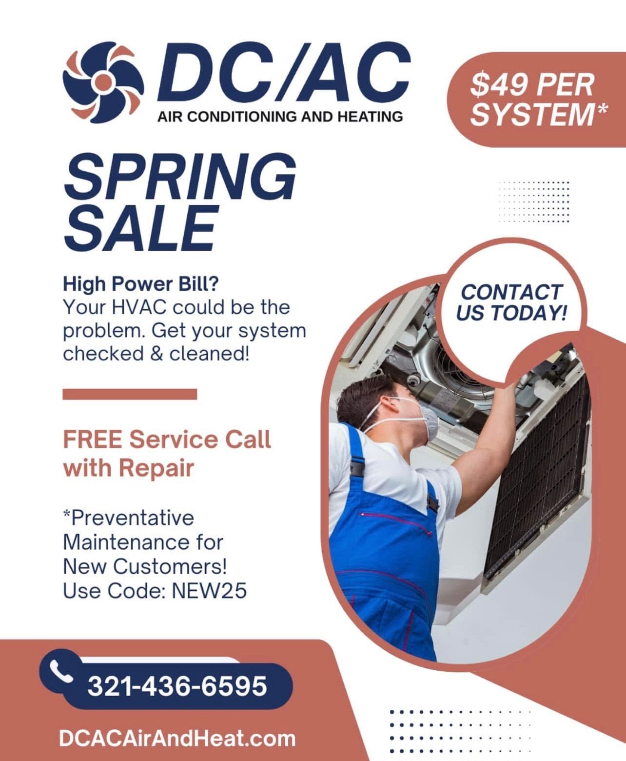 You may have spring cleaned and organized your home, but you didn't clean the air ducts. Allow our qualified technicians to spring clean them for you! 