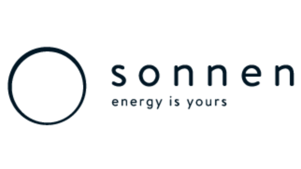 A logo for sonnen energy is yours with a circle in the middle.