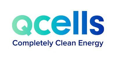 The qcells logo is a completely clean energy company.