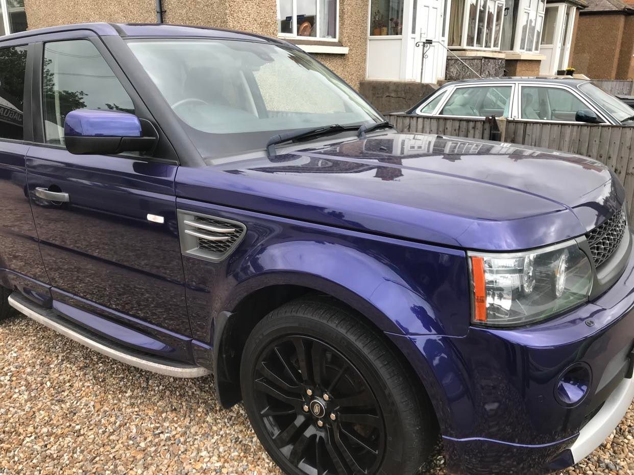 Front Side Blue Range Rover Sport For Sale