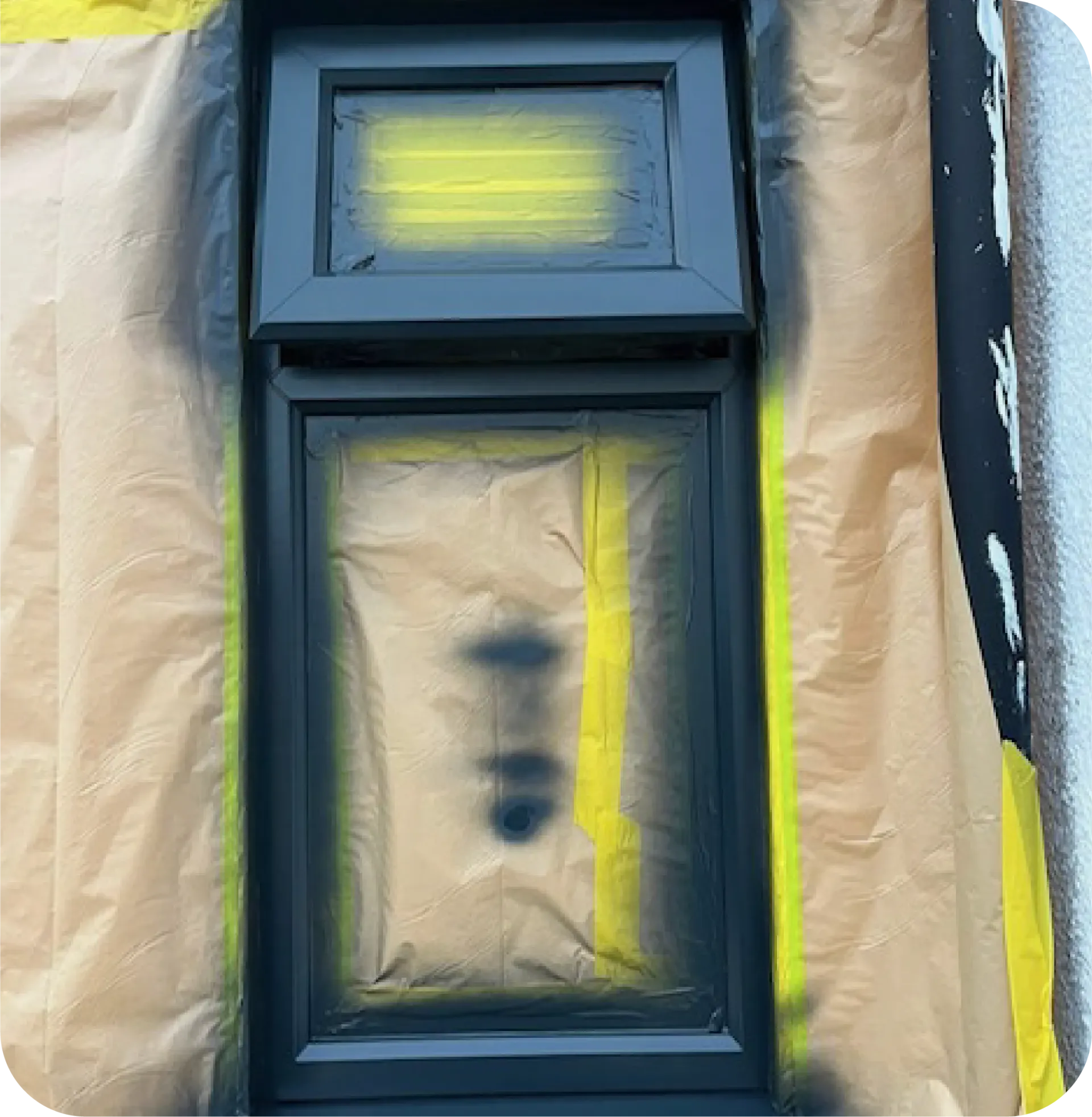 An attic with aluminum foil covering the ceiling
