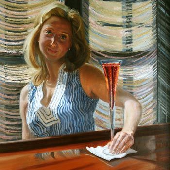 Bubbly Afternoon | Figurative Oil Painting by John Varriano