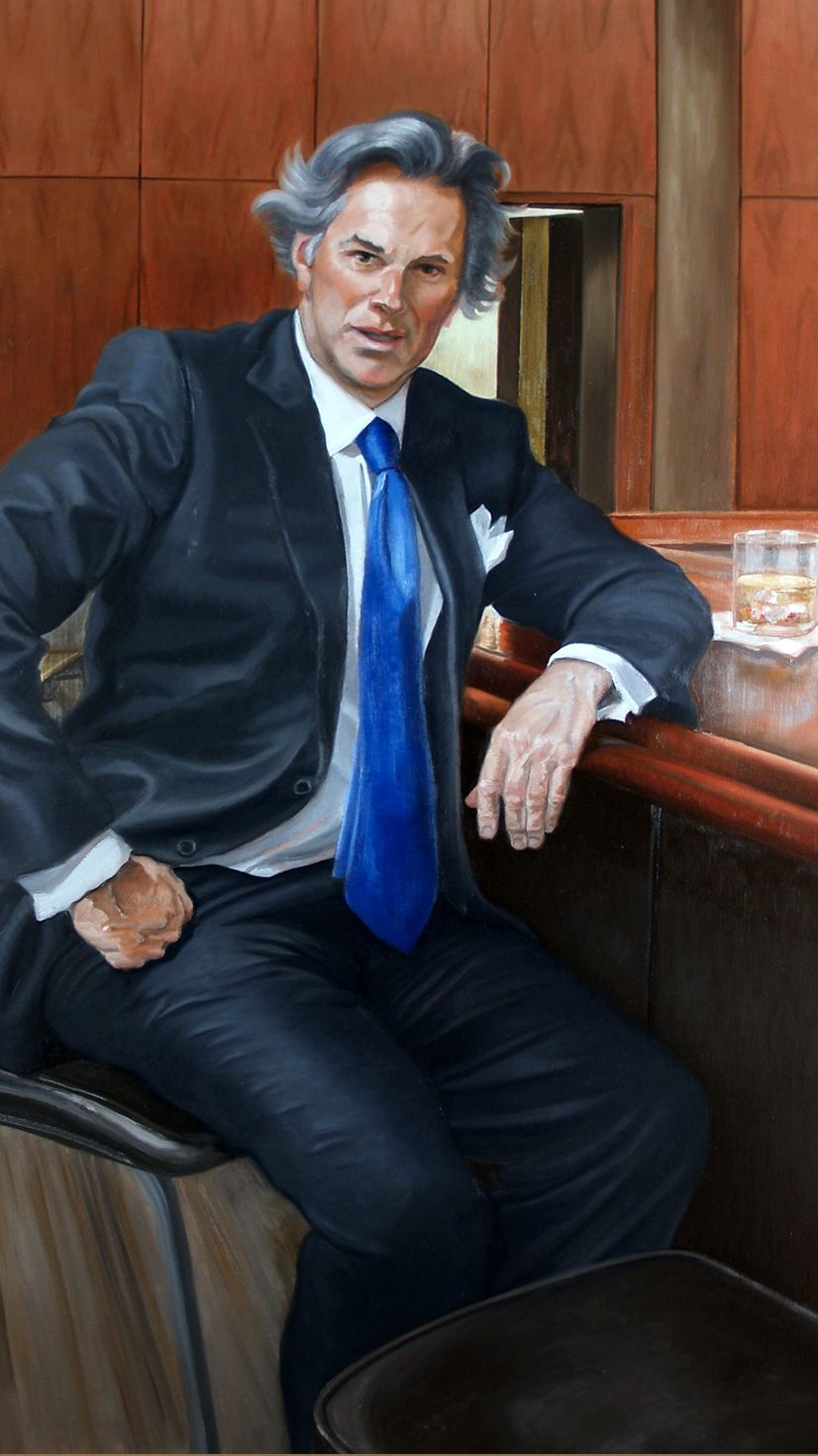 portrait of harold | figurative oil painting by John Varriano