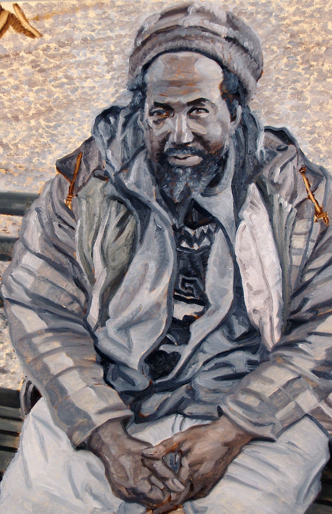 The Homeless Philosopher | Figurative  Oil Painting by John Varriano
