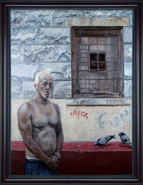 John Varriano's figurative oil painting titled Machismo