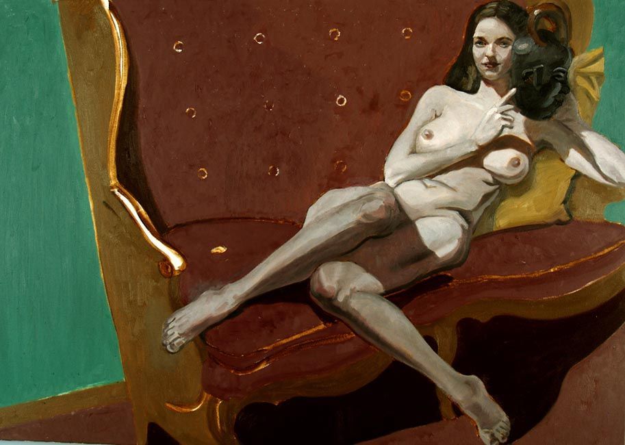 Artist John Varriano gives us a fabulous nude still-life in this painting titled, 
