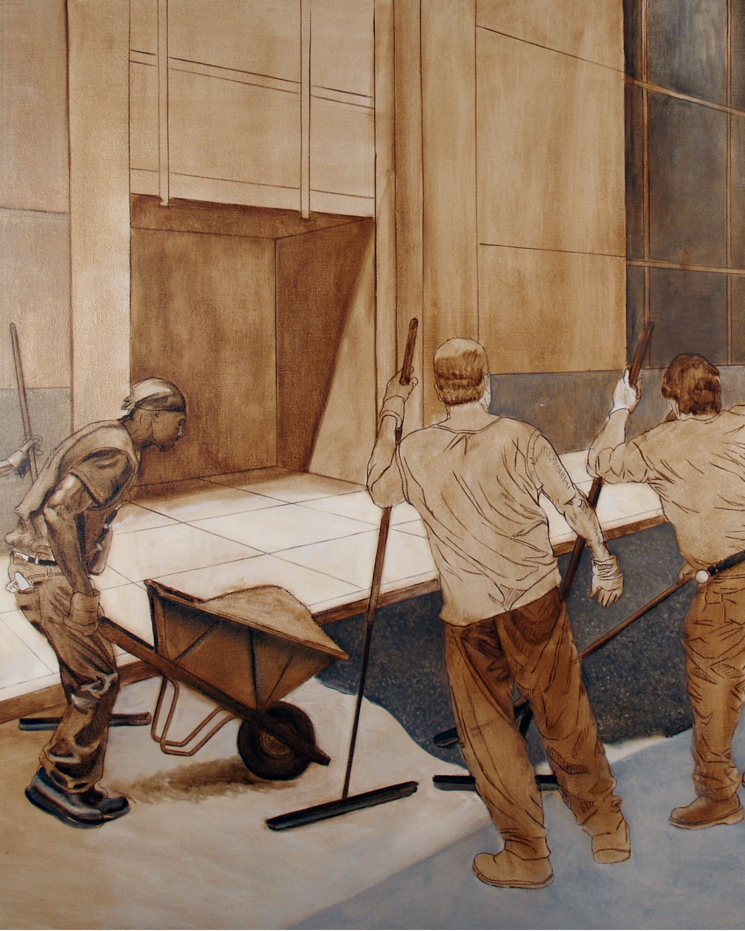 Road Menders | Figurative Work In Progress by John Varriano