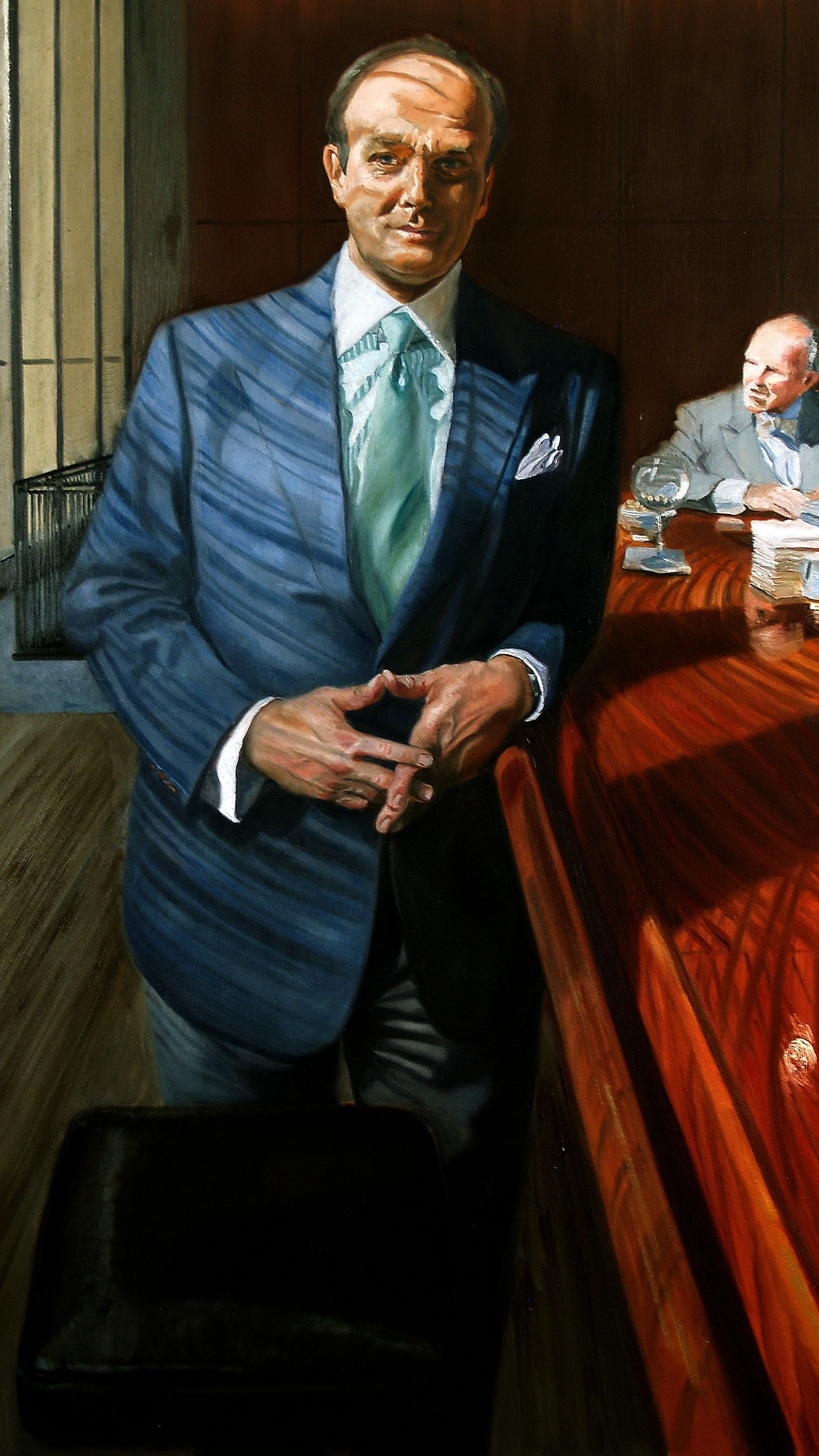 the counselor | figurative oil painting by John Varriano