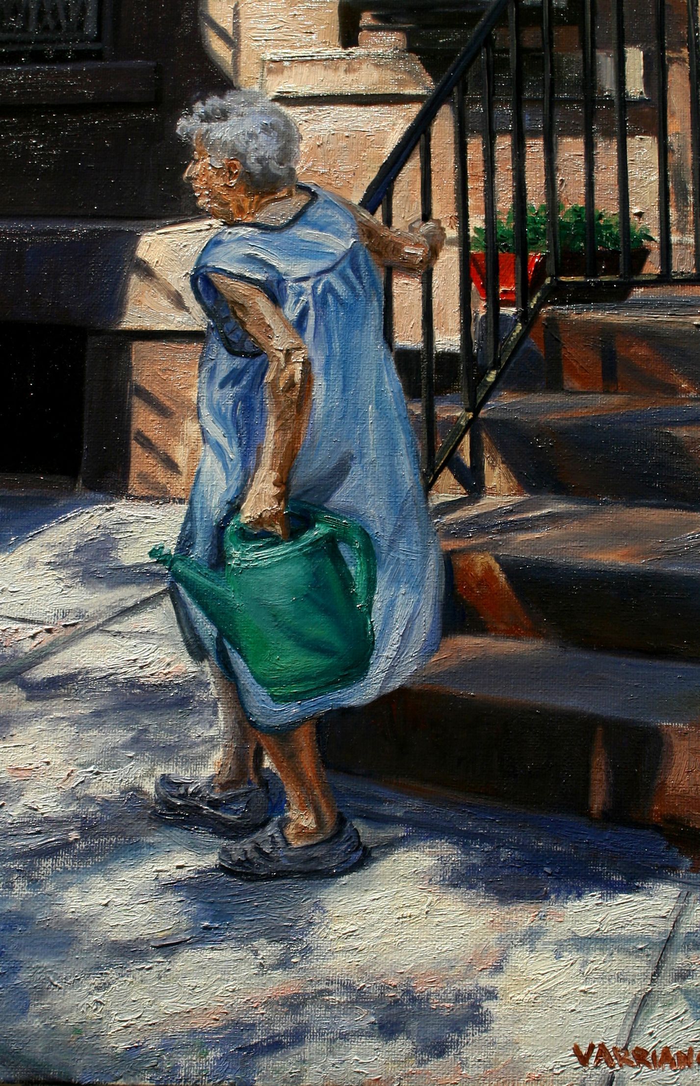 Watering Can | Figurative Oil Painting by John Varriano
