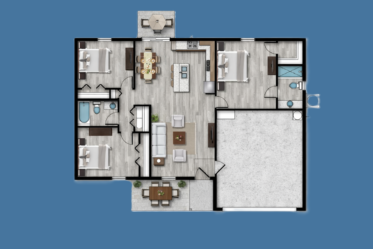 Circular loading graphic with camera icon; text 