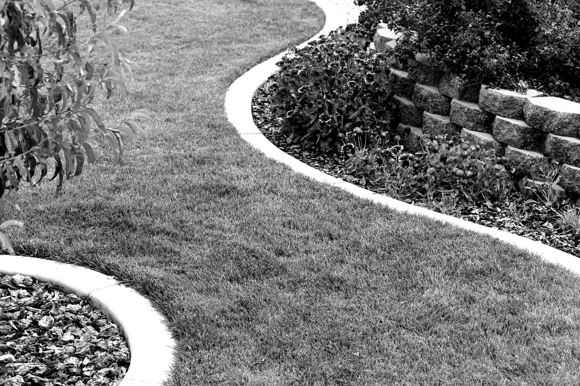 Landscape With Decorative Curbs