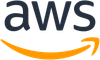 AWS logo: dark blue