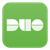 Duo mobile app icon: white