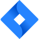 Blue Google Tag Manager logo: overlapping diamond shape with white center.