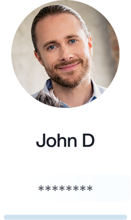 Profile picture of John D, a smiling man with long hair, wearing a light blue shirt.