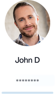 Profile picture of John D, a smiling man with long hair, wearing a light blue shirt.