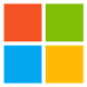 Microsoft logo: four colored squares, red, green, blue, and yellow.