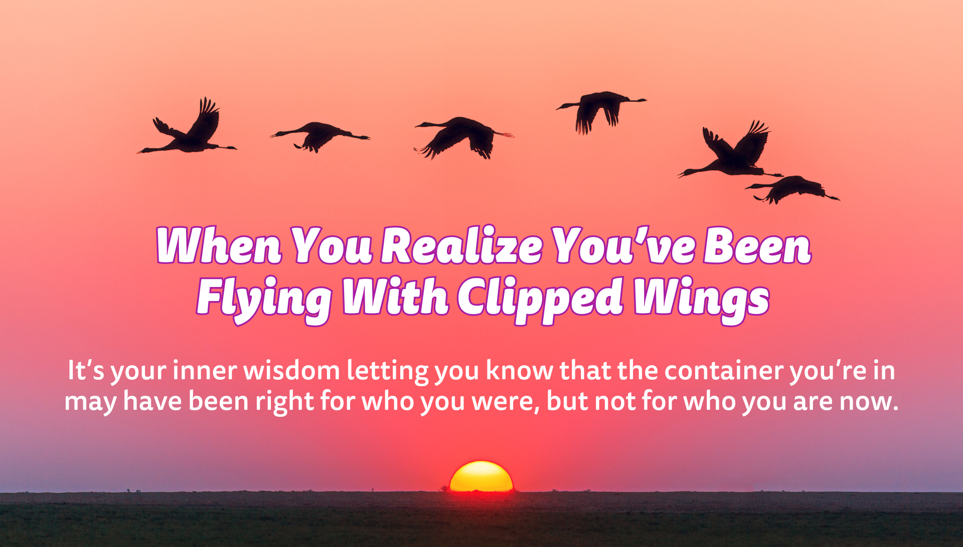 Growth requires space.
Vision requires altitude.