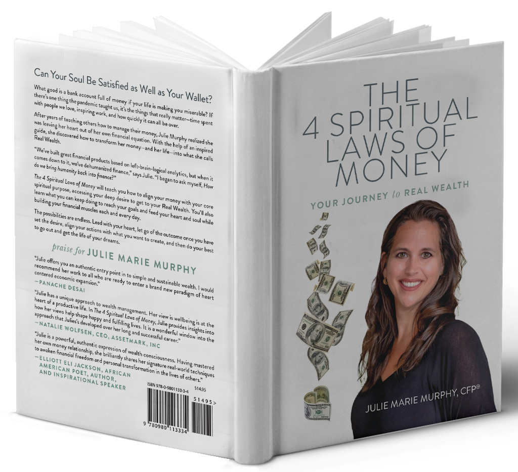 A book titled the spiritual laws of money