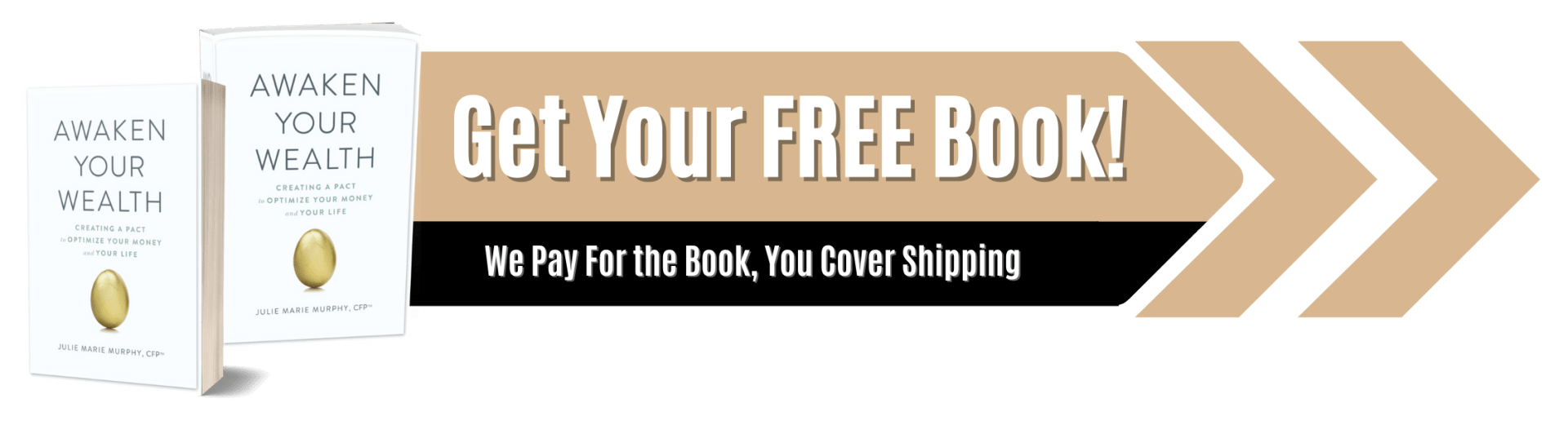 A banner that says get your free book.