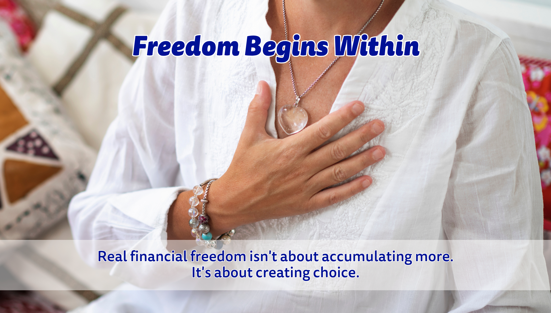 Real financial freedom isn't about accumulating more.It's about creating choice.
