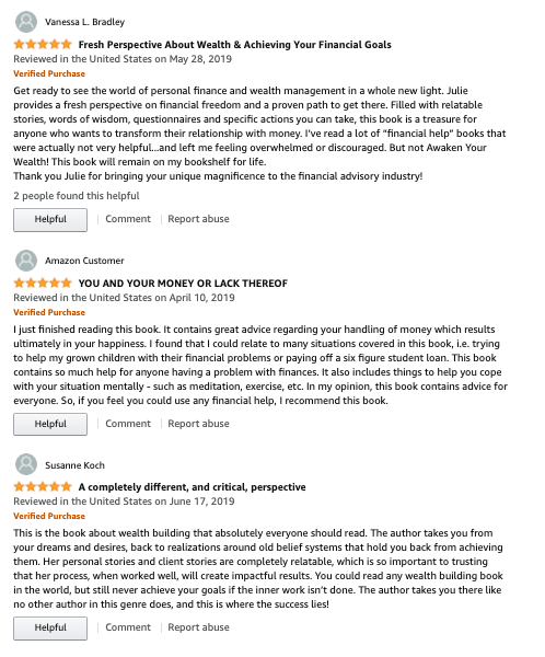 A screenshot of a review for a book on amazon.