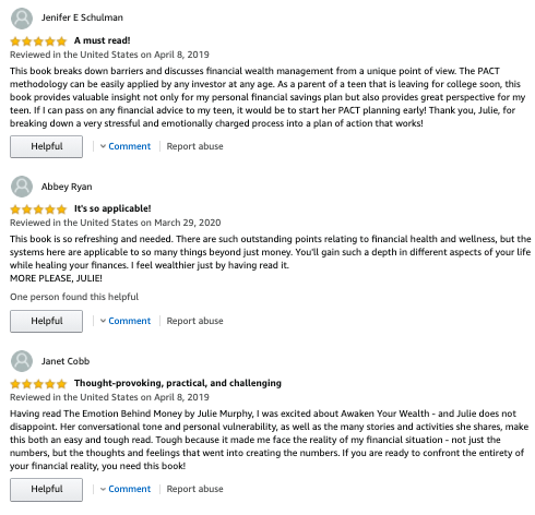 A screenshot of a review of a book on amazon.