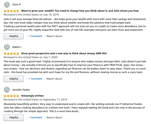 A screenshot of a review of a book on amazon.