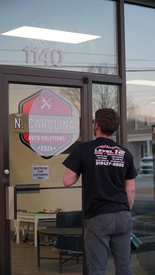 Man opening a door with a 