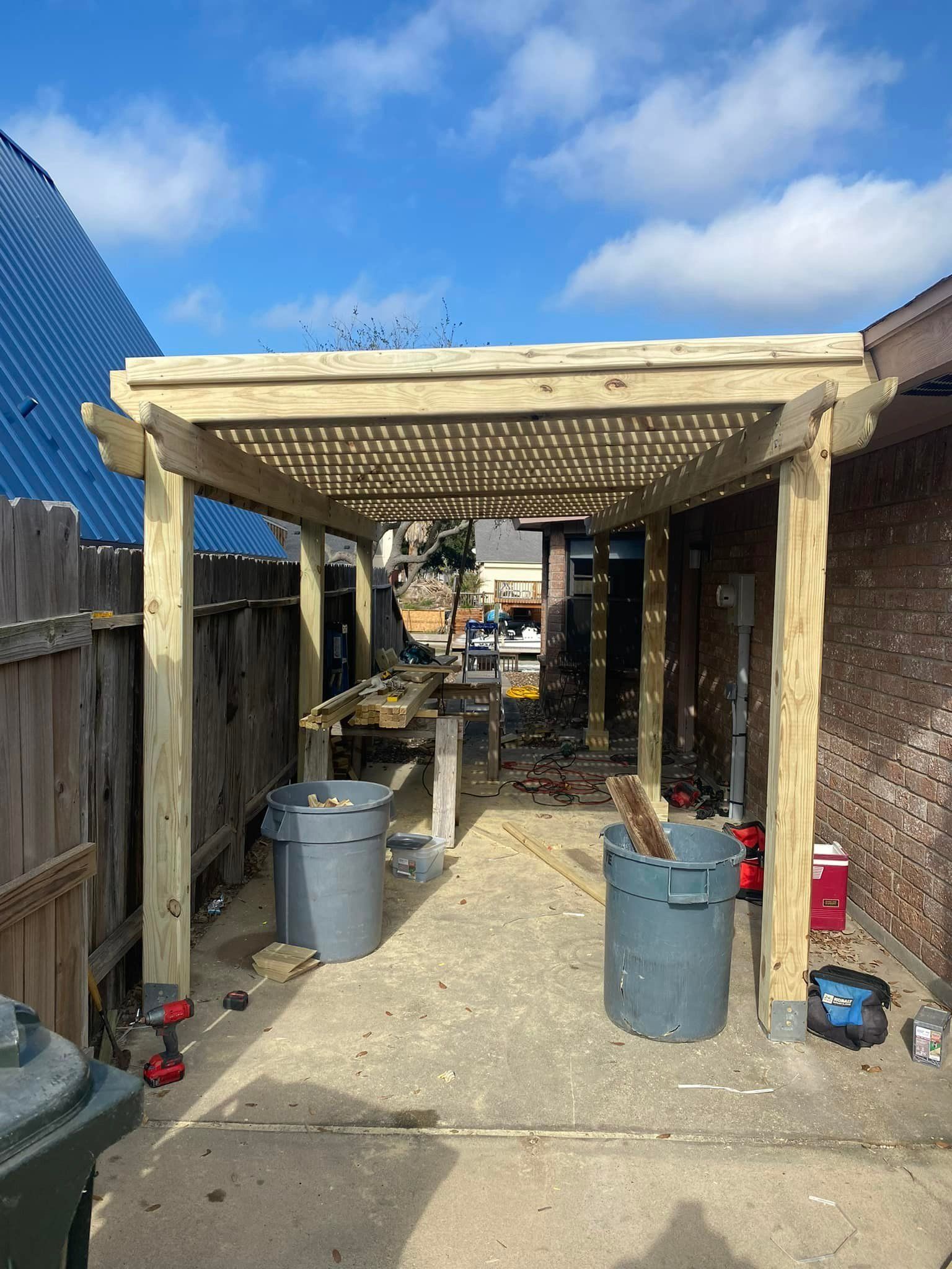 A Tab And A Wood Dock | Corpus Christi, TX | D & D Decks & Docks