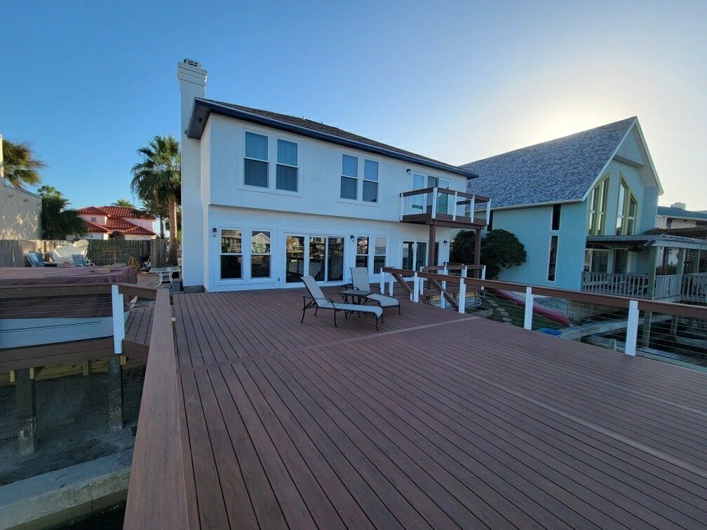 A House With Wooden Deck Outside | Corpus Christi, TX | D & D Decks & Docks