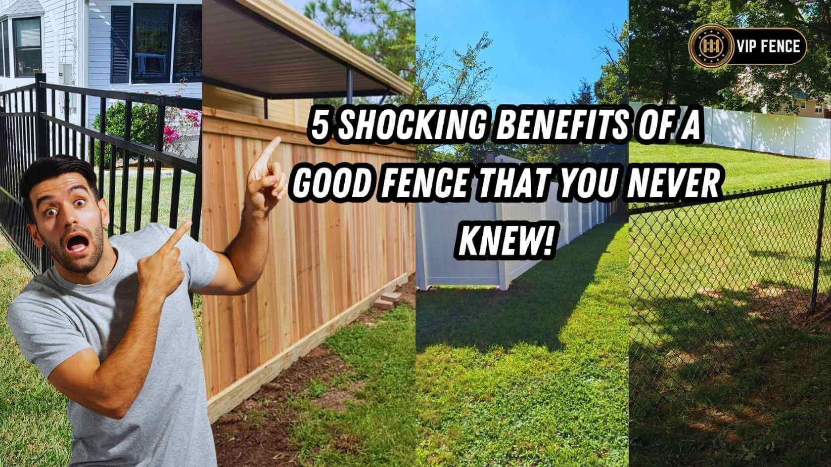 A man is pointing at a good fence that you never knew.