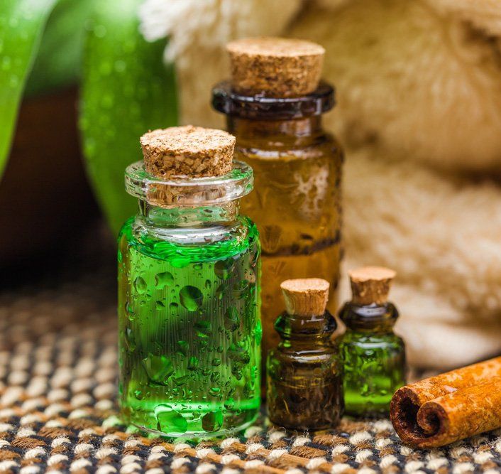 Natural oil in green bottle — Hormonal Imbalances in Hervey Bay QLD