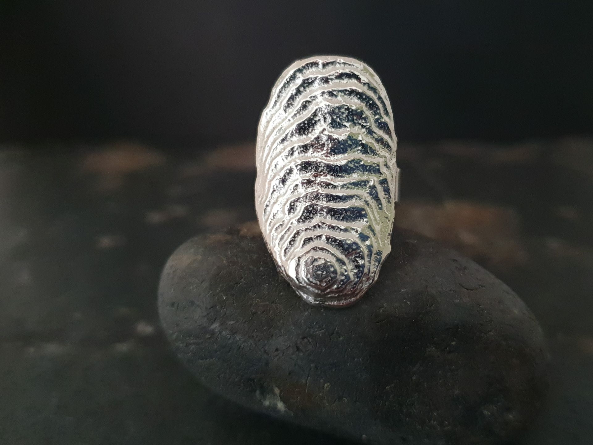 Silver ring, unique, size 17 (US 6.5)