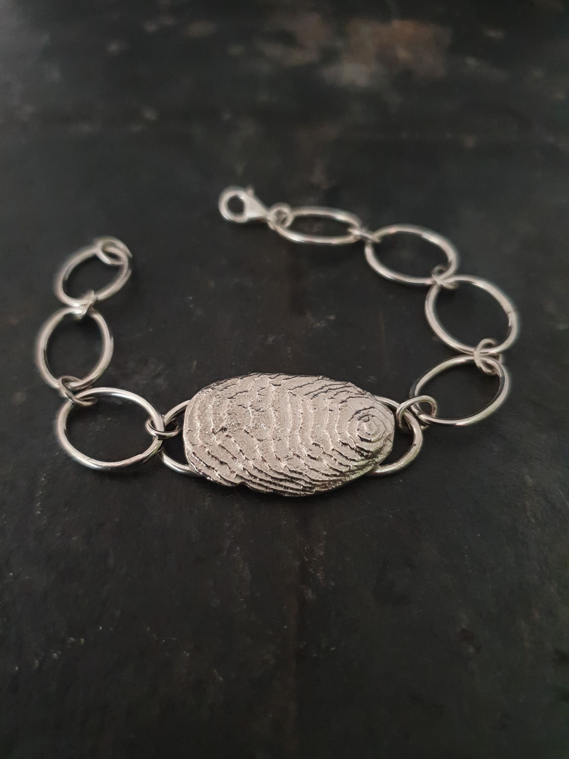 Unique and handmade silver bracelet