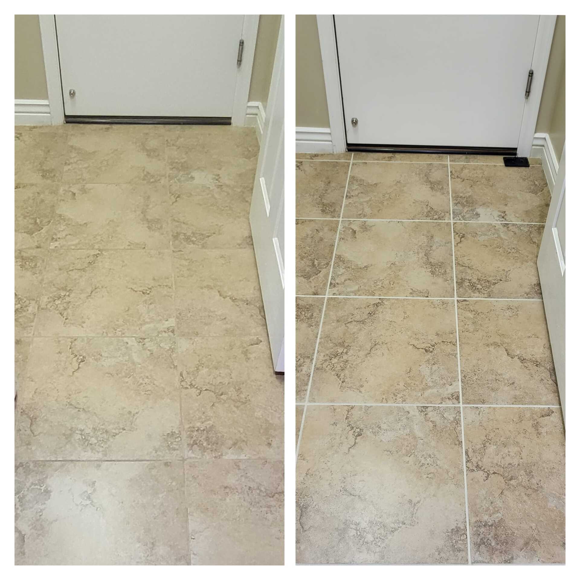 Stained Grout Restored Gilbert Arizona