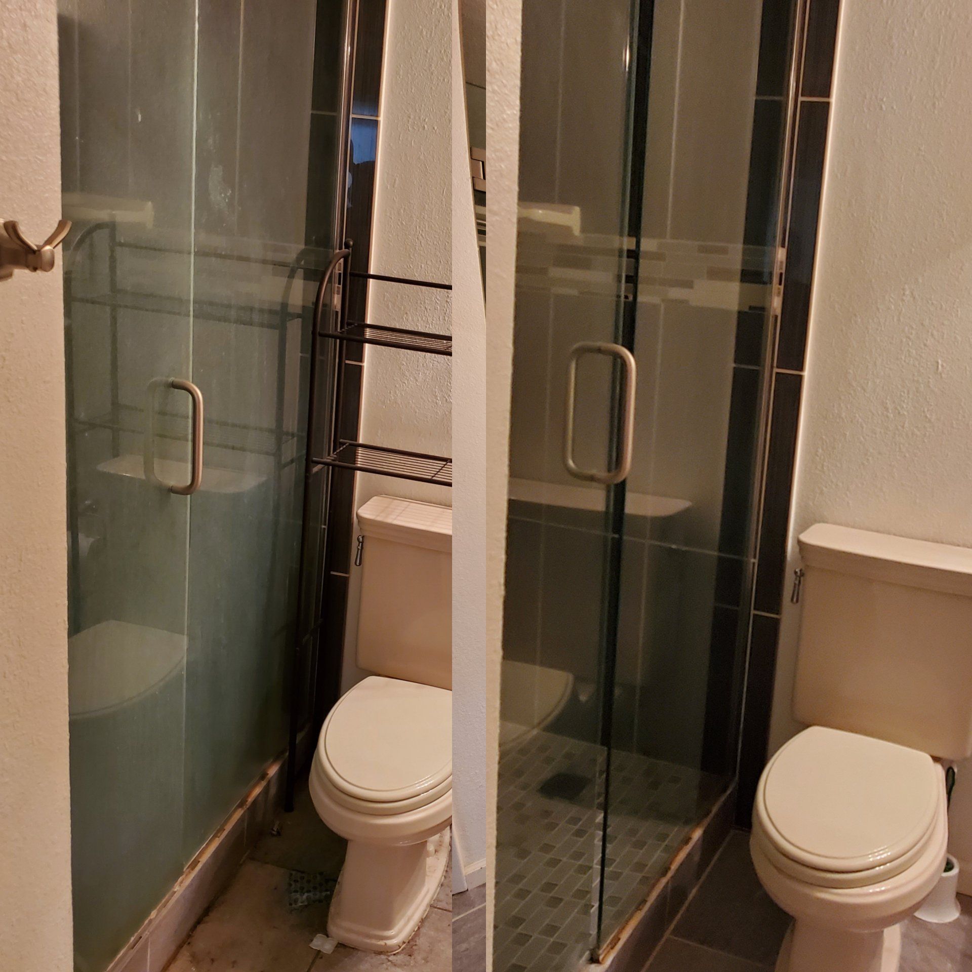 Shower Glass Door Hard Water Removal Chandler Arizona