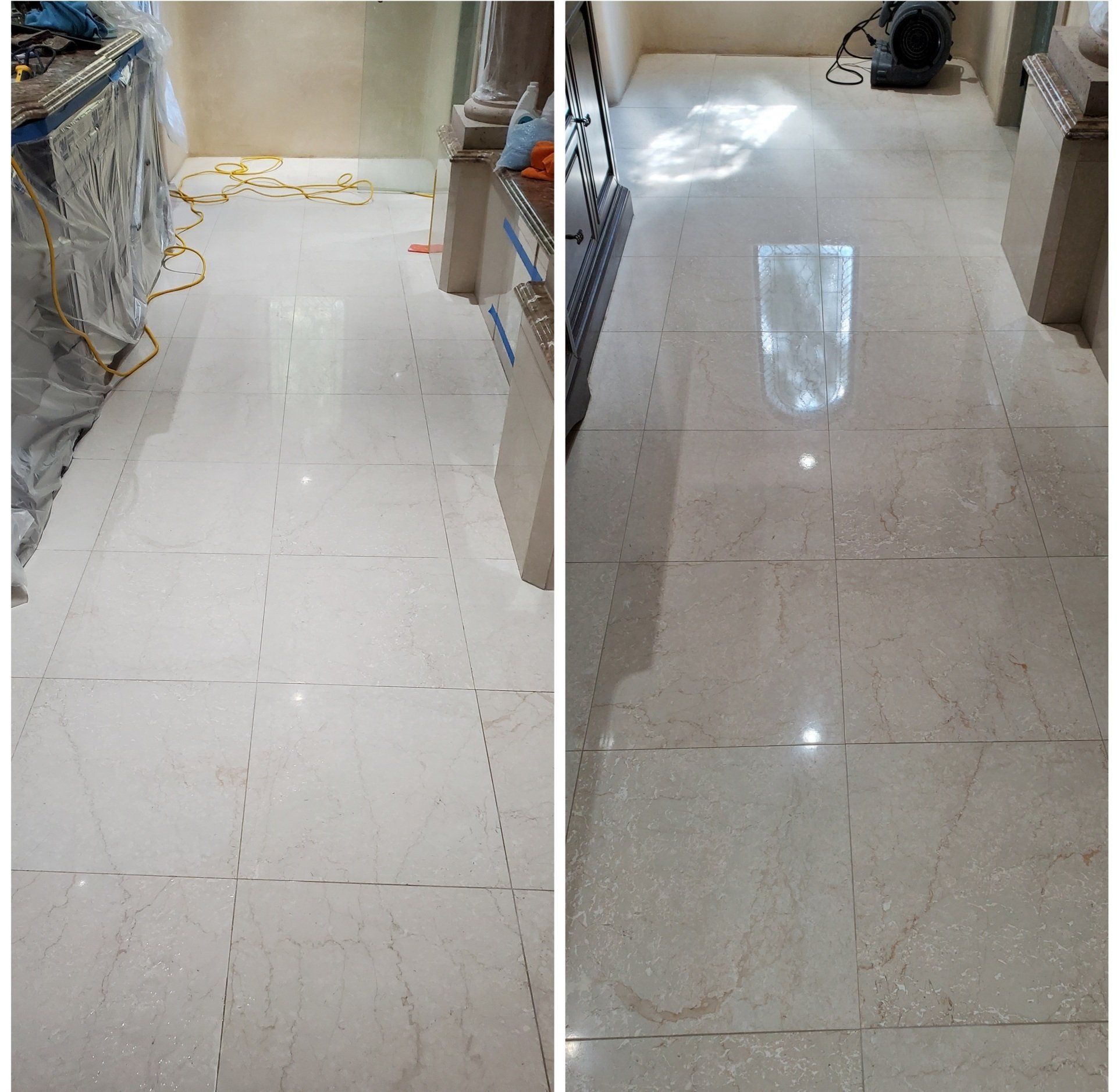 Marble Restoration and Re-Seal Chandler Arizona